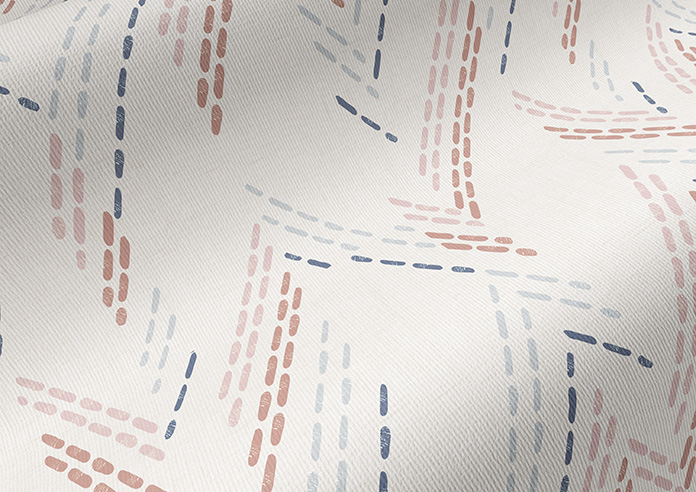Dashing Zigzags, Pink Hues - Twist&Fit Roller Blind - Image 4